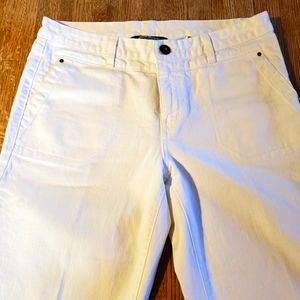 Eddie Bauer white wide leg jeans